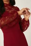 Dorothy Perkins High Neck Lace Sleeve Mini Dress thumbnail 5