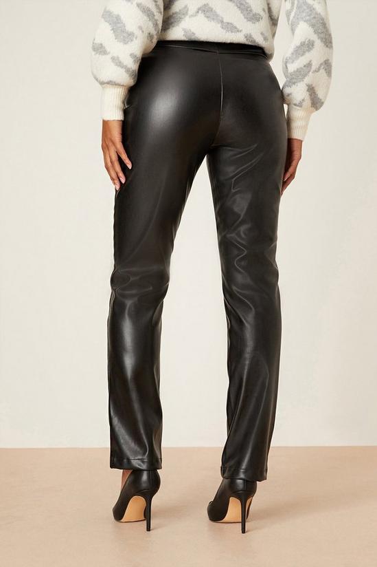 Dorothy Perkins Faux Leather Button Trouser 3