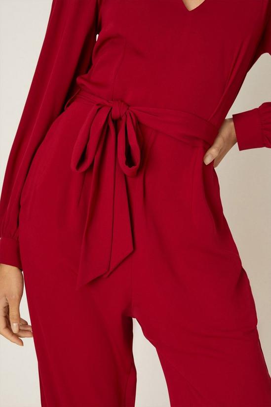 Dorothy Perkins Tall Red Long Sleeve Jumpsuit 4