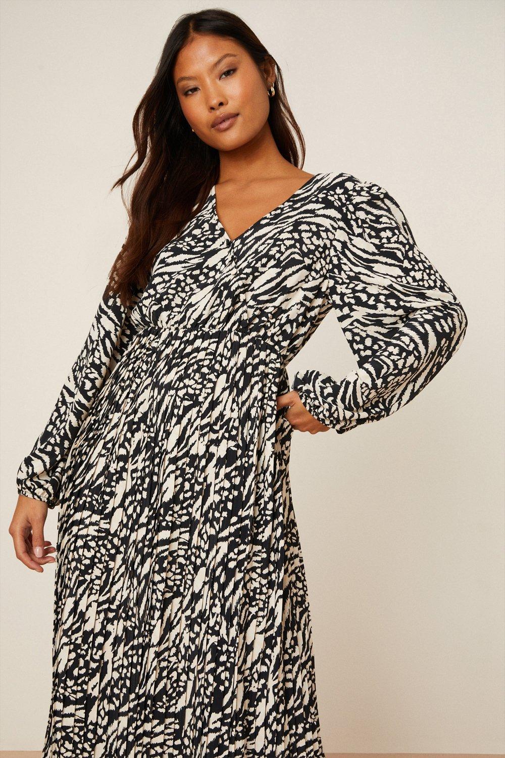 Oasis curve top animal wrap midi