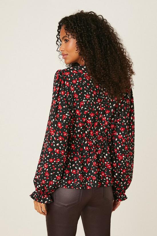 Dorothy Perkins Abstract Floral Empire Seam Long Sleeve Top 3