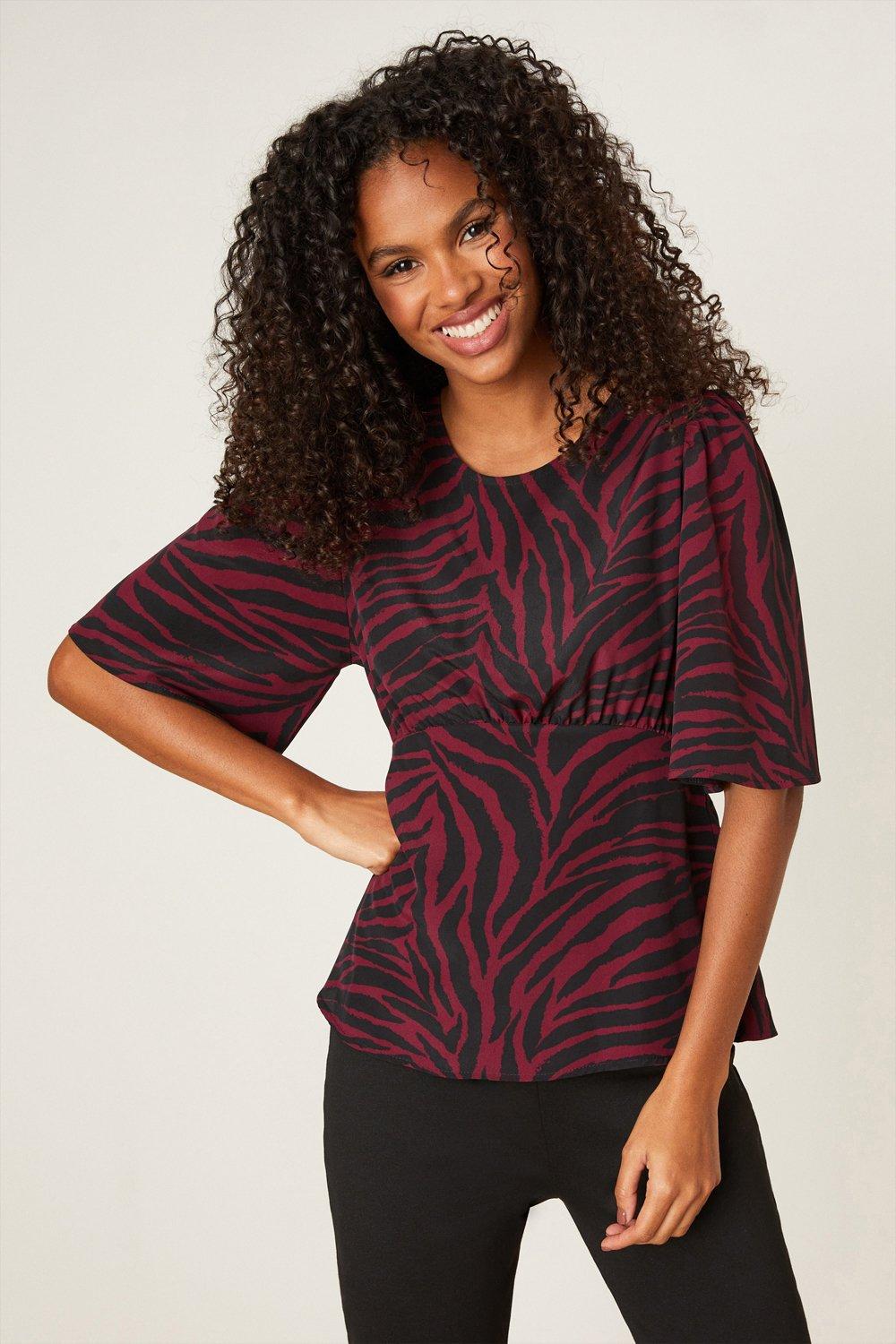 Tops | Zebra Tea Blouse | Dorothy Perkins