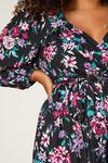 Dorothy Perkins Curve Floral Wrap Midi Dress thumbnail 4