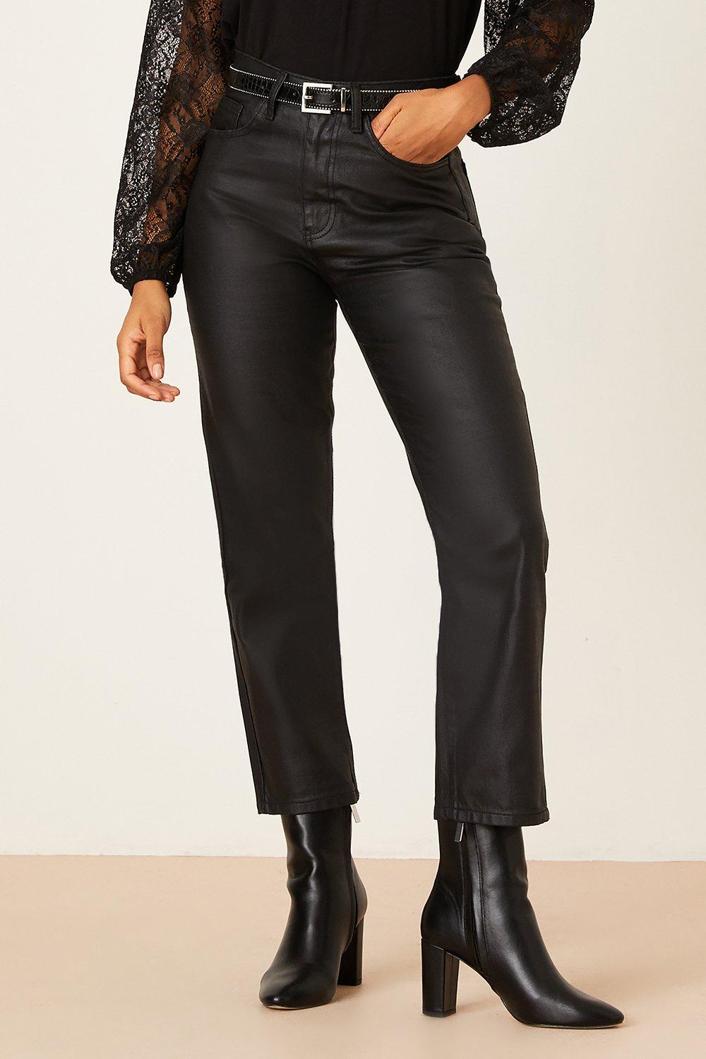 Dorothy perkins wet look 2024 jeans