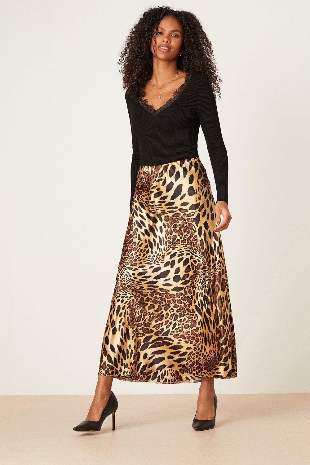 Ganni leopard print pleated maxi outlet skirt