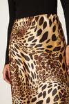 Dorothy Perkins Leopard Satin Bias Midi Skirt thumbnail 4