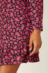 Dorothy Perkins Mini Floral Print Frill Hem Mini Dress thumbnail 5