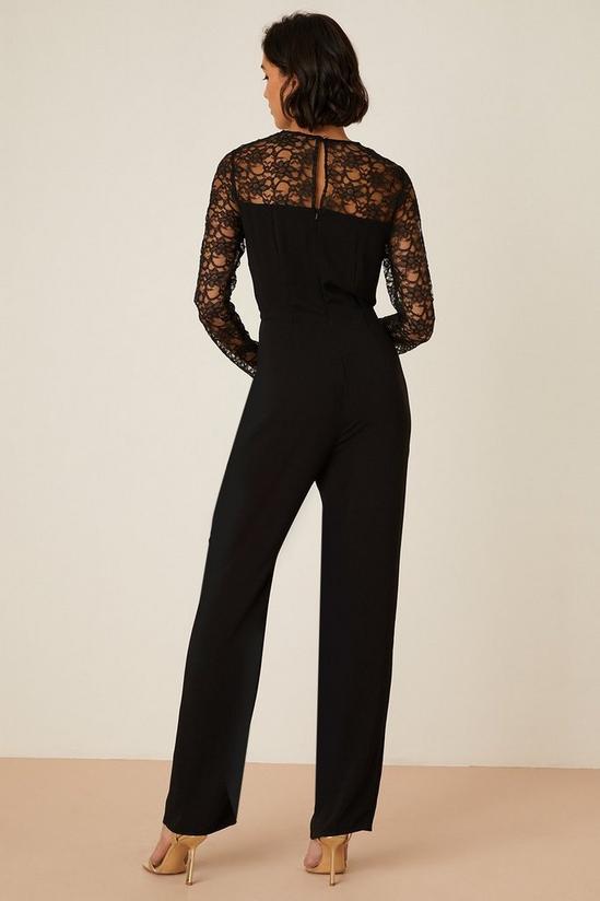 Dorothy Perkins Tall Black Lace Sleeve Jumpsuit 3