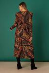 Dorothy Perkins Floral Printed Long Sleeve Midi Dress thumbnail 3