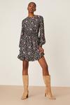 Dorothy Perkins Tall Ditsy Floral Shirred Textured Mini Dress thumbnail 1