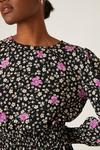 Dorothy Perkins Tall Ditsy Floral Shirred Textured Mini Dress thumbnail 4