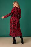 Dorothy Perkins Curve Red Printed Midi Dress thumbnail 3