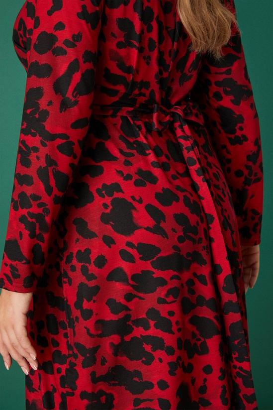 Dorothy Perkins Curve Red Printed Midi Dress 5