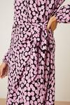 Dorothy Perkins Pink Spot Print Tie Midi Shirt Dress thumbnail 5