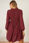 Dorothy Perkins Petite Purple Spot Shirred Bodice Mini Dress thumbnail 3