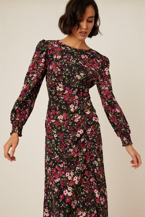 Dorothy Perkins Tall Ditsy Floral Ruched Skirt Midi Dress 1