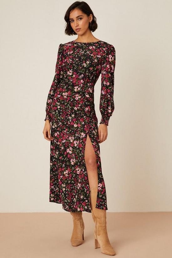 Dorothy Perkins Tall Ditsy Floral Ruched Skirt Midi Dress 2