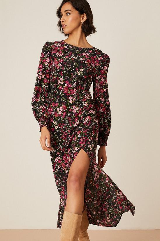 Dorothy Perkins Tall Ditsy Floral Ruched Skirt Midi Dress 5