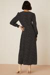 Dorothy Perkins Tall Mono Spot Ruched Skirt Midi Dress thumbnail 3