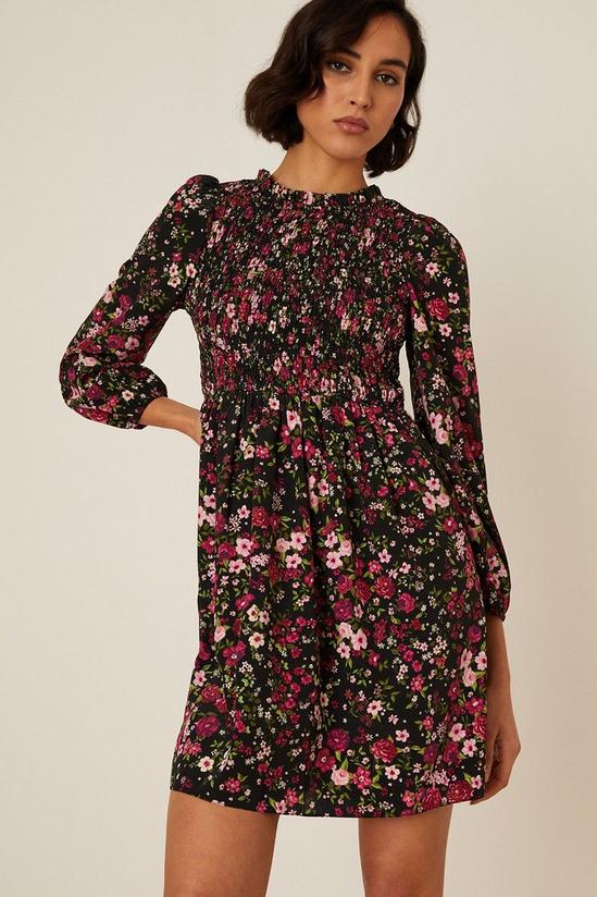 Dorothy Perkins Ditsy Floral Shirred Bodice Mini Dress 5