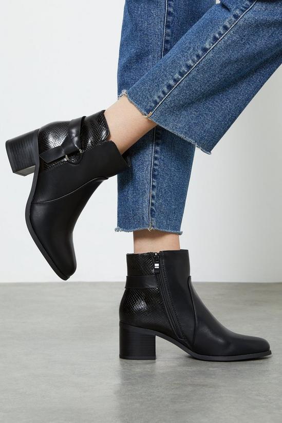 Dorothy Perkins Arianna Contrast Ankle Boots 1