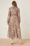 Dorothy Perkins Curve Leopard Chiffon Keyhole Midi Dress thumbnail 3