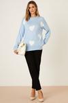 Dorothy Perkins All Over Heart Knitted Jumper thumbnail 2
