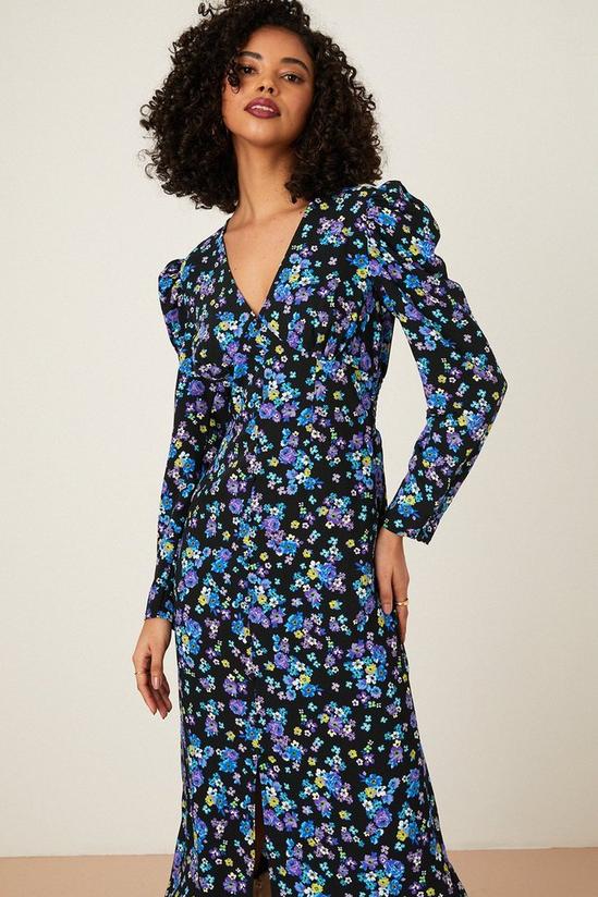 Dorothy Perkins Ditsy Floral Button Front Midi Dress 2