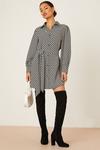 Dorothy Perkins Petite Mono Stripe Mini Shirt Dress thumbnail 2