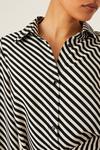 Dorothy Perkins Petite Mono Stripe Mini Shirt Dress thumbnail 4