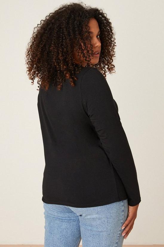 Dorothy Perkins Curve Square Neck Long Sleeve Top 3