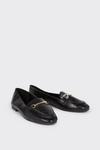 Dorothy Perkins Wide Fit Lola Croc Print Loafers thumbnail 3