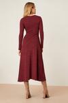 Dorothy Perkins Berry Tie Front Soft Touch Midi Dress thumbnail 3