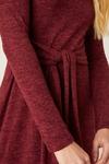 Dorothy Perkins Berry Tie Front Soft Touch Midi Dress thumbnail 5
