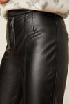 Dorothy Perkins Petite Faux Leather Flare Trouser thumbnail 4