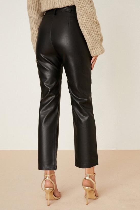 Dorothy Perkins Faux Leather Panel Detail Trouser 3