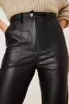 Dorothy Perkins Faux Leather Panel Detail Trouser thumbnail 4