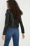 Dorothy Perkins Faux Leather Belted Biker Jacket thumbnail 2