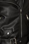 Dorothy Perkins Faux Leather Belted Biker Jacket thumbnail 5