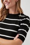 Dorothy Perkins Stripe Button Shoulder Knitted Top thumbnail 4