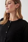 Dorothy Perkins Button Through Crew Neck Knitted Cardigan thumbnail 4