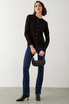 Dorothy Perkins Tall Button Through Crew Neck Knitted Cardigan thumbnail 2