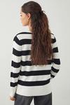 Dorothy Perkins Petite Stripe Button Cuff Knitted Jumper thumbnail 3