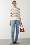 Dorothy Perkins Stripe Button Cuff Knitted Jumper thumbnail 2