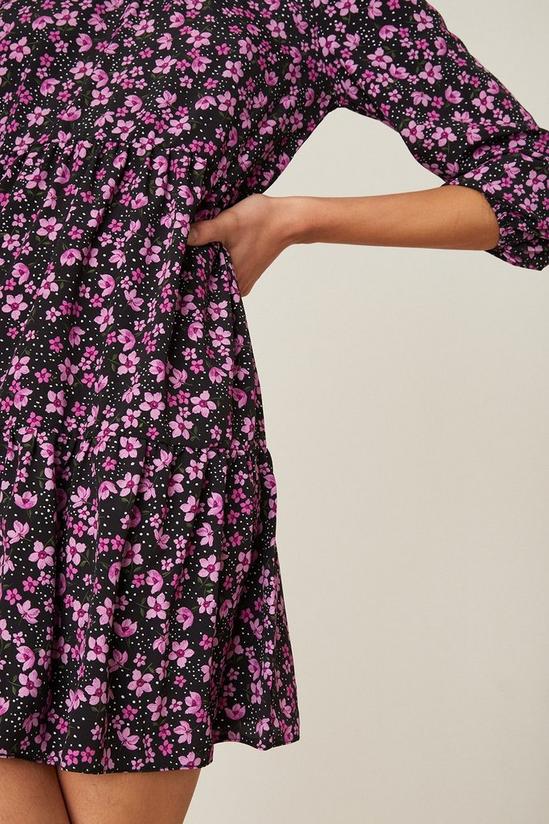Dorothy Perkins Sandy Floral Print Long Sleeve Smock Mini Dress 5