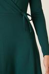 Dorothy Perkins Green Wrap Midi Dress thumbnail 4