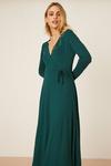 Dorothy Perkins Green Wrap Midi Dress thumbnail 5