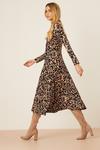 Dorothy Perkins Leopard Print Wrap Midi Dress thumbnail 1