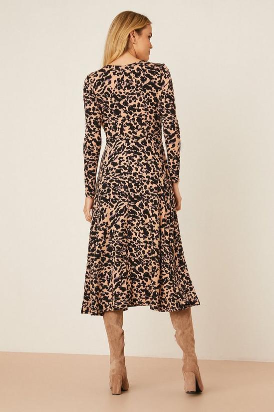 Dorothy Perkins Leopard Print Wrap Midi Dress 3
