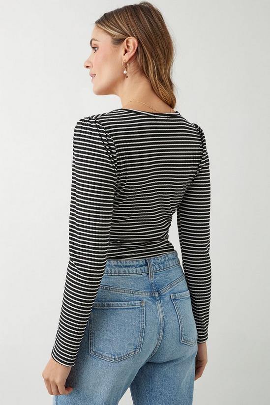 Dorothy Perkins Striped Wrap Top 3